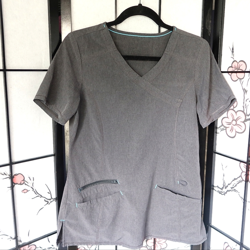 Grey Scrubs Top Small